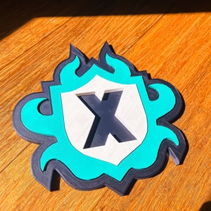 Splatoon inspired X-RANK badge office plaque made to order