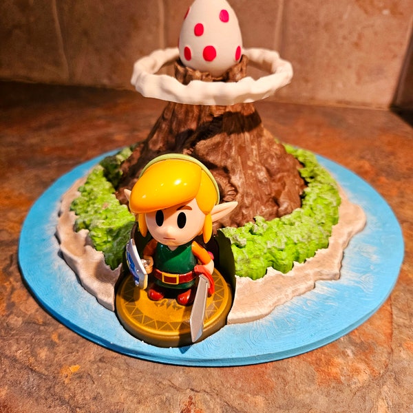 Zelda Links awakening inspired Koholint Amiibo XL diorama stand Made to order