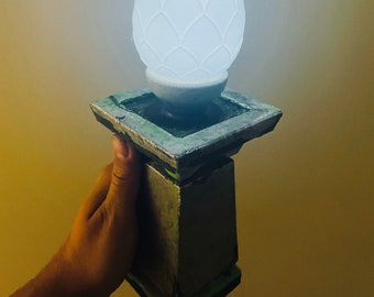Zelda Tears of the Kingdom inspired 11” Brightbloom seed lamp with LED light! Handpainted