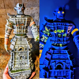 schaduw van de kolos MALUS 12 inch hoog standbeeld GLOW in the dark ogen op bestelling gemaakt