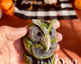 Enlaces despertar Inspirado BÚHO MINI ESTATUA hacer a pedido