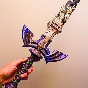 Zelda Tears of the kingdom inspired Decayed master sword Manga Style Made To Order