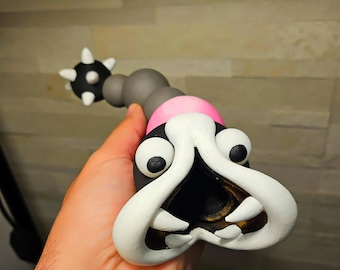 Zelda Links awakening inspired Slime EEL statue Handpinted. Made to order