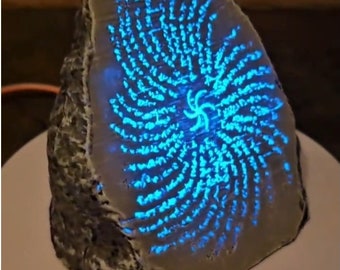 Dragons Dogma inspired Rift Stone lamp with LED light! (made to order)