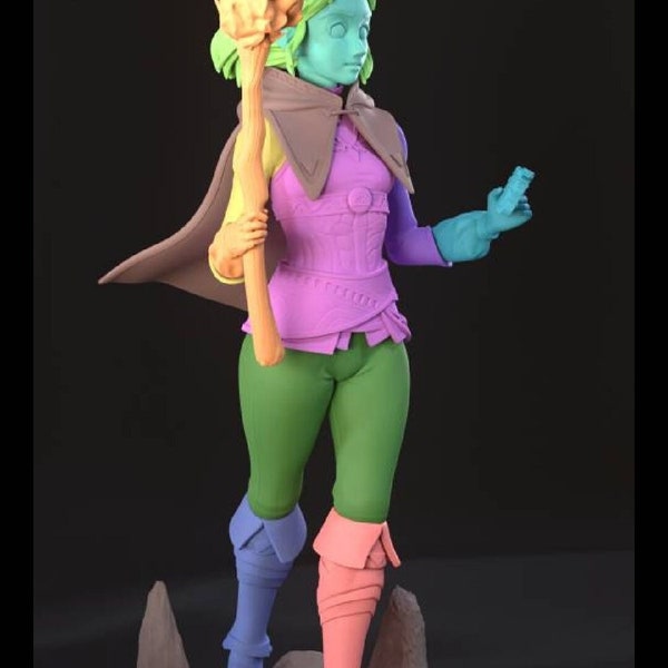 Prinzessin Zelda inspirierte Statue Tears of the Kingdom 21,5 cm hoch handbemalt MADE TO ORDER