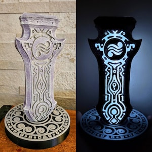 Zelda Skyward sword inspired 7” sealing spike lamp with LED light made to order