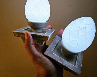 Zelda Tears of the Kingdom inspired PLATE version. Brightbloom seed lamp with removable LED seed light! Handpainted Made To Order