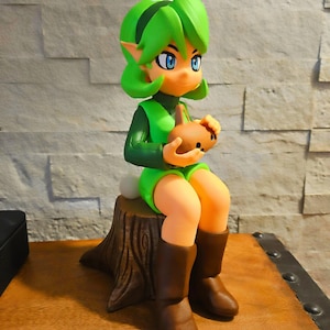 Zelda Saria Ocarina of Time 23 cm große inspirierte Statue MADE TO ORDER