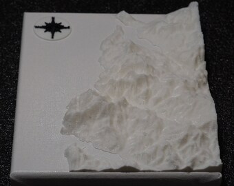 3D gedruckte topographische Karten