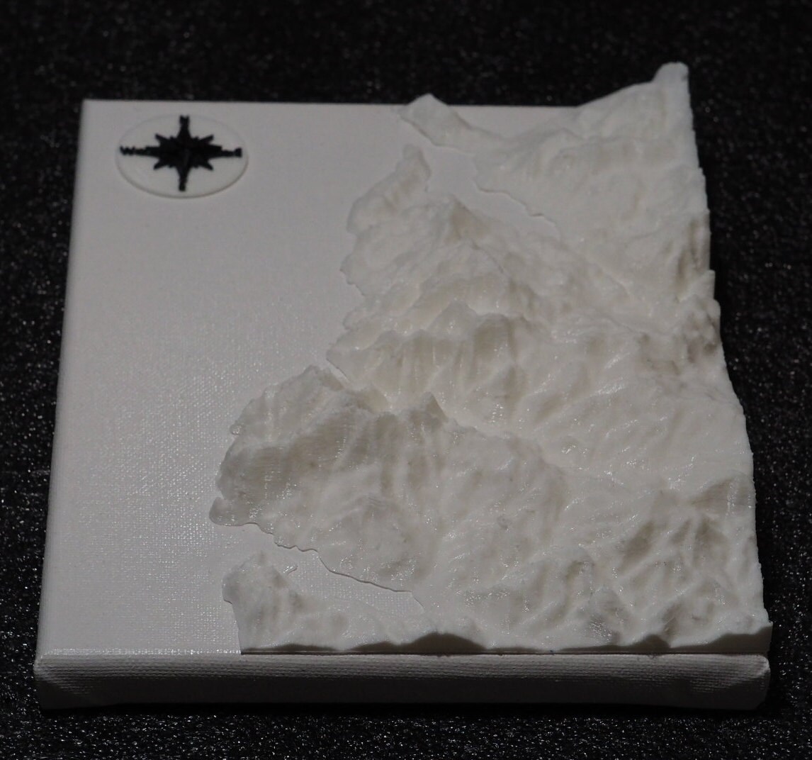 3d Printed Topographical Maps Etsy