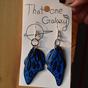Butterfly Earrings | Dangle Earrings | Reused Cd | Fairycore | Cottagecore | Goblincore