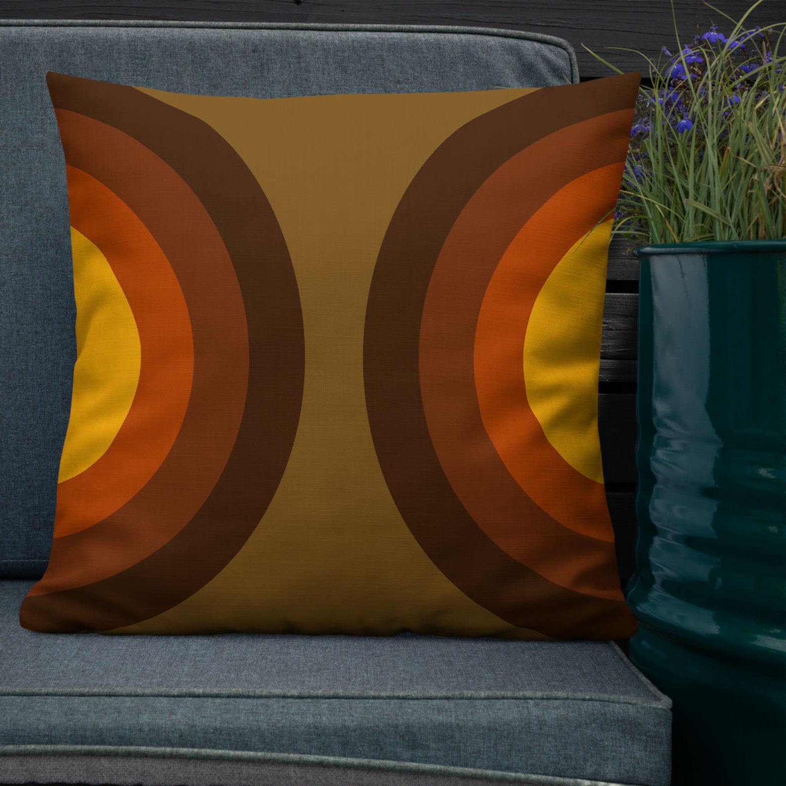 70s Pillow Case 70s Decor Vintage Cushion Retro Pillow for Couch 60s