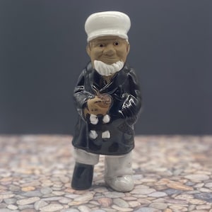 Sea Captain Fisherman Figurine Nautical Decor