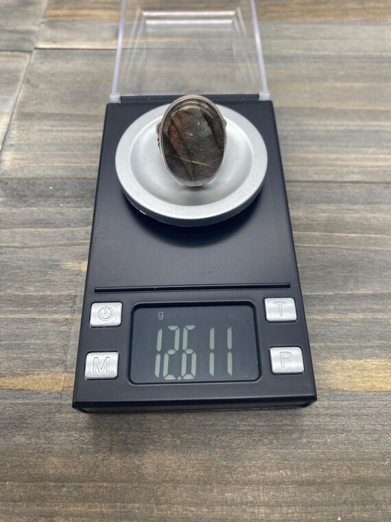 Sterling Silver Labradorite Statement Ring 925 YS… - image 10