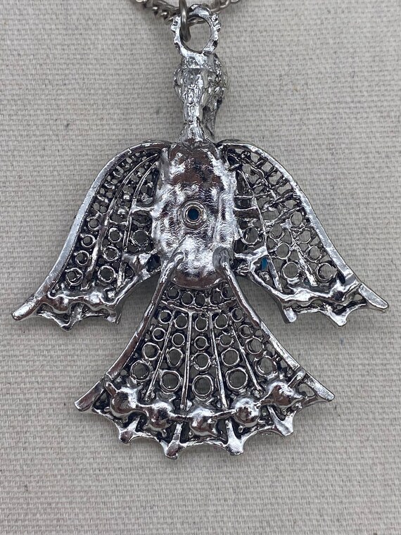 Large Statement Thunderbird Pendant Necklace Sout… - image 6