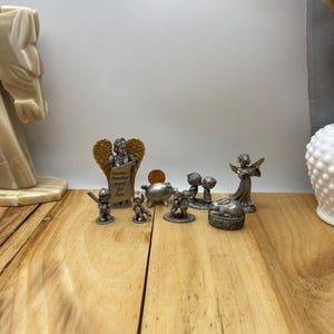 Pewter Mini Figurines Knick Knacks: Angels, Love, Kids, And More