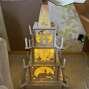 Christmas Pyramid Lasercut File SVG DXF AI
