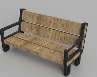 Holder for block bench - 3D printing file, laser file; STL, SVG, DXF, Lightburn