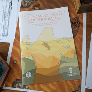 The Scarlet Dunes of Shokrass - Level 3 One Shot Adventure for 5E - Desert Theme