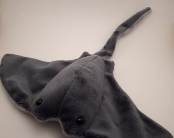 Handmade Stingray Plush - Gray Tones
