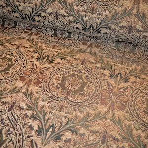Furniture fabric upholstery fabric baroque tendrils vintage woven heavy