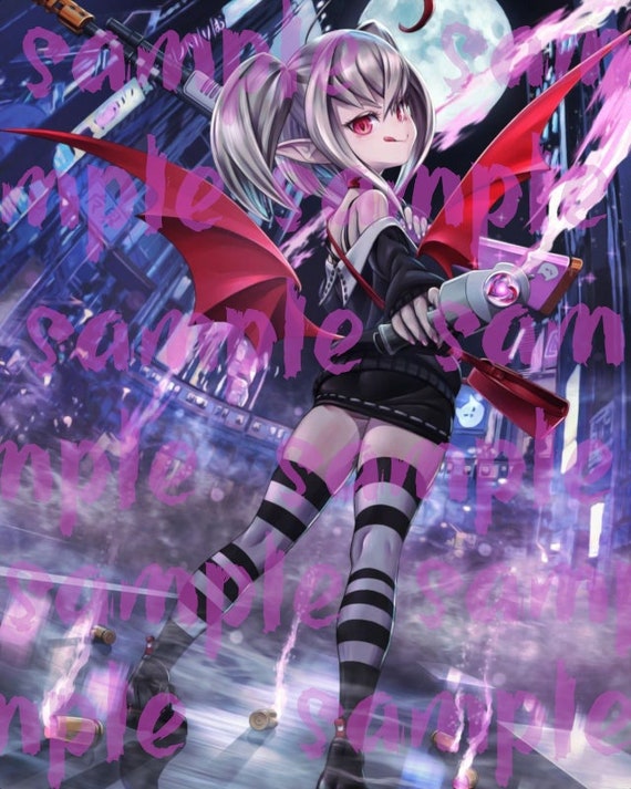 Loli Vampire Loli Goth Girl Graphic - Etsy Hong Kong
