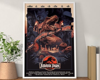 Jurassic Park Universe Wall Art DIGITAL FILE Jurassic World movie poster
