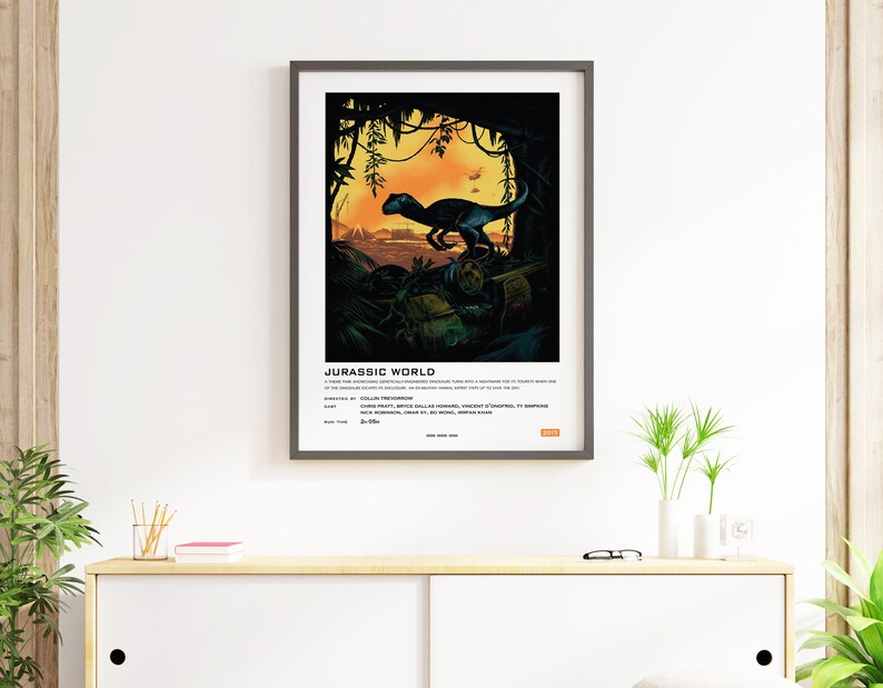 Jurassic Park Universe Wall Art DIGITAL FILE Jurassic World movie poster