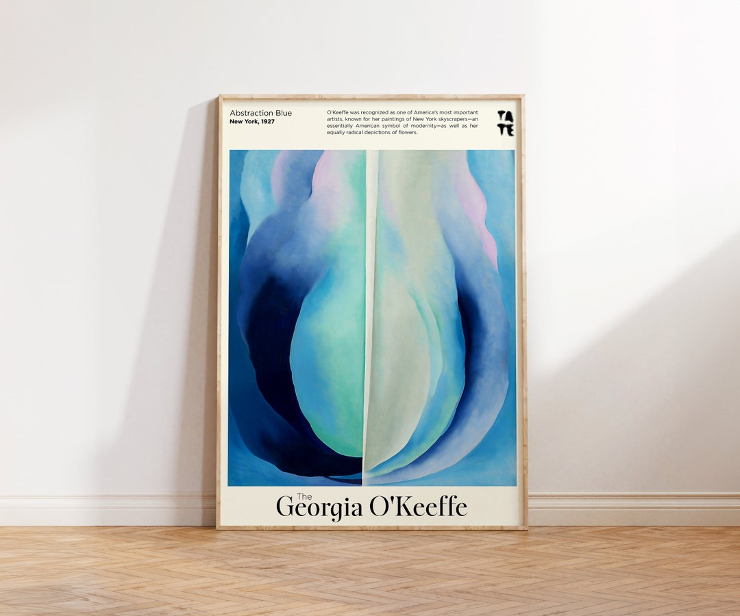 Georgia O'keeffe Abstraction Blue Poster Modern Art - Etsy