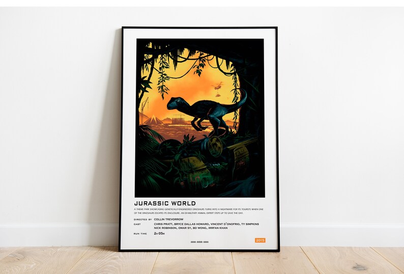 Jurassic Park Universe Wall Art DIGITAL FILE Jurassic World movie poster