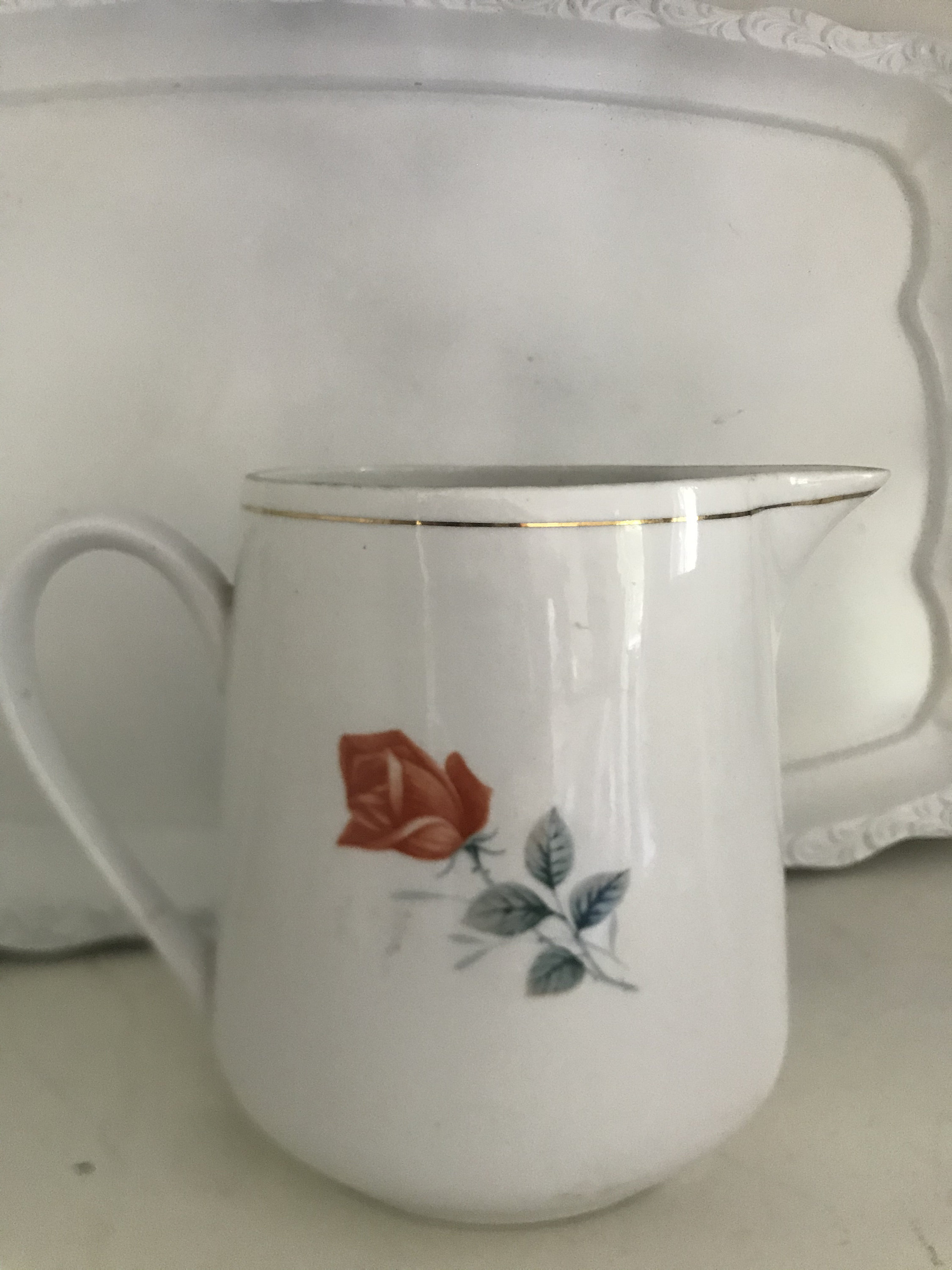 Vintage Rose Jug Etsy