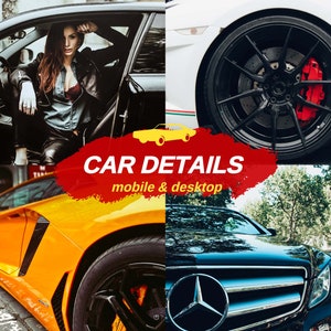 Lightroom Presets Car Details - 5 car presets, car photography, blogger presets, car dealer, Car Interior Presets, mobile presets, showroom