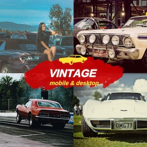 Lightroom Presets Vintage Effect Car - 5x presets, old presets, car presets, vintage presets, blogger presets, influencer filter, oldtimer