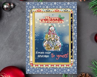 Carte de voeux des Fêtes : répandez la joie ce Noël avec des cartes uniques fabriquées à la main - De la magie personnalisée pour vos proches, de joyeuses fêtes