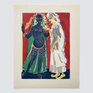 Woodcut print of Kees van Dongen