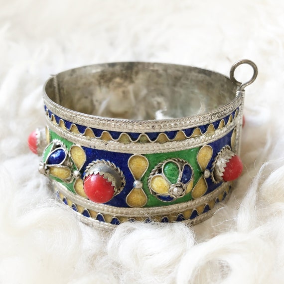 Berber Bracelet Gorgeous Antique Kabyle Silver Bracelet From Beni Yenni  People Algeria 135 Grams Authentic Ethnic Jewelry - Etsy India
