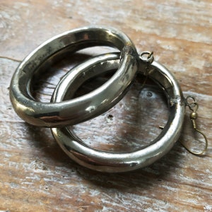 Vintage Silver Hoop Earrings