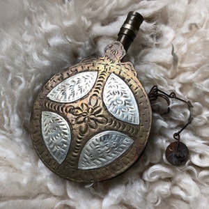 Beautiful Vintage Moroccan Bedouin Gunpowder Bottle/Flask