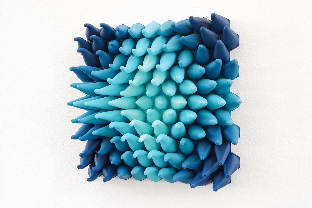 Swirly Sprouts 3D Printed Wall Sculpture Abstract Dimensional Wall Art