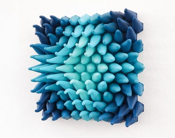 Swirly Sprouts | 3D Printed Wall Sculpture | Abstract Dimensional Wall Art | Made to Order