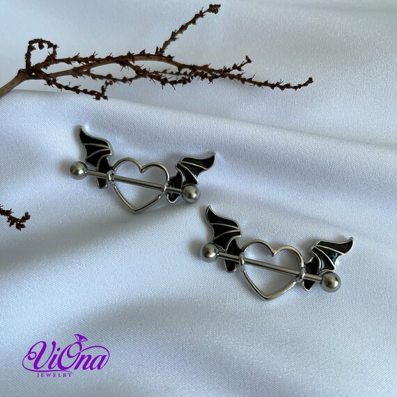 Goth nipple piercings discount