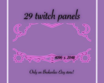 Kawaii Ouija Panels ( 28x Twitch Panels )