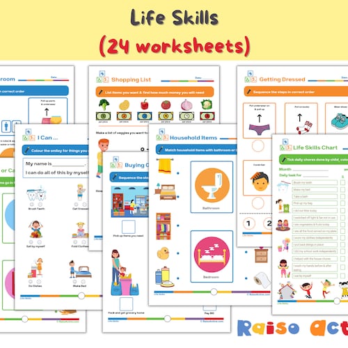 Life Skills Worksheets Life Skills Printable Good Behaviour - Etsy