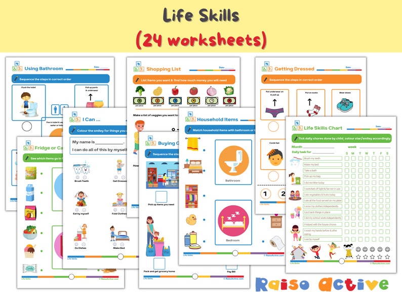 Life Skills Worksheets, Life Skills Printable, Good Behaviour Printable, Good Behaviour ...
