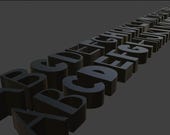3D STL Printable Alphabet Font Pack (STL File) – Extruded Letters for Creative DIY Projects!