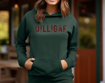 DILLIGAF hoodie, IYKYK, Free Shipping, Gildan 18500, Genx Hoodie, Gen Z Hoodie, Meme Hoodie, Vintage Style, Retro Hoodie, 80s 90s Y2K