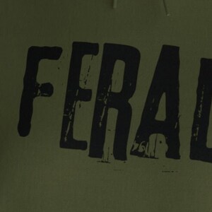 FERAL Hoodie, Grunge Hoodie, Free Shipping, Womens or Mens Hoodies, Retro Shirt, Vintage Shirt, Gildan 18500, 70s 80s 90s Y2k, Meme Hoodie image 6