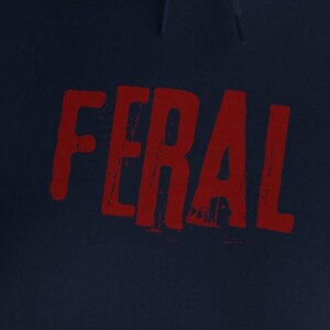 FERAL Hoodie, Grunge Hoodie, Free Shipping, Womens or Mens Hoodies, Retro Shirt, Vintage Shirt, Gildan 18500, 70s 80s 90s Y2k, Meme Hoodie image 2
