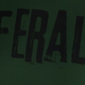 FERAL Hoodie, Grunge Hoodie, Free Shipping, Womens or Mens Hoodies, Retro Shirt, Vintage Shirt, Gildan 18500, 70s 80s 90s Y2k, Meme Hoodie image 5