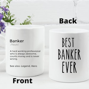Banker Mug Personalized Banker Gift ideas for Banker Banking Definition mug Present for Teller